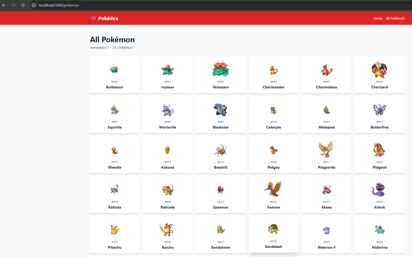 Screenshot: Pokemon detail